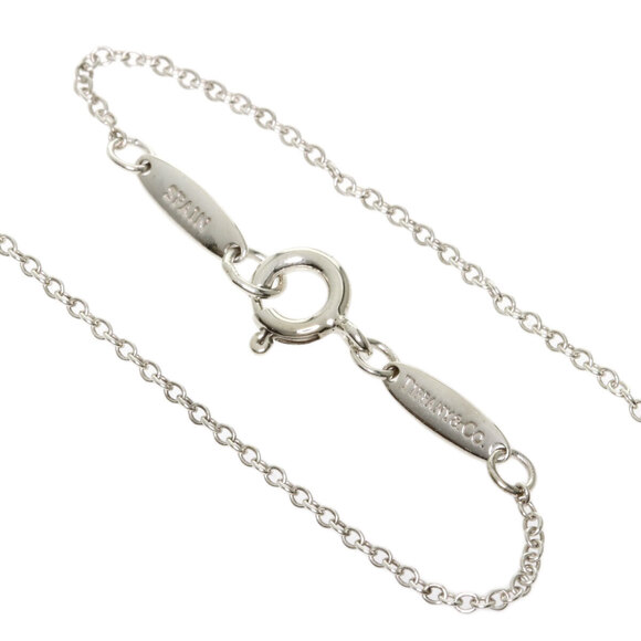 Tiffany Co Open Heart Necklace Silver - Picture 3 of 4